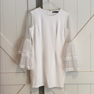 White Vici bell sleeve dress